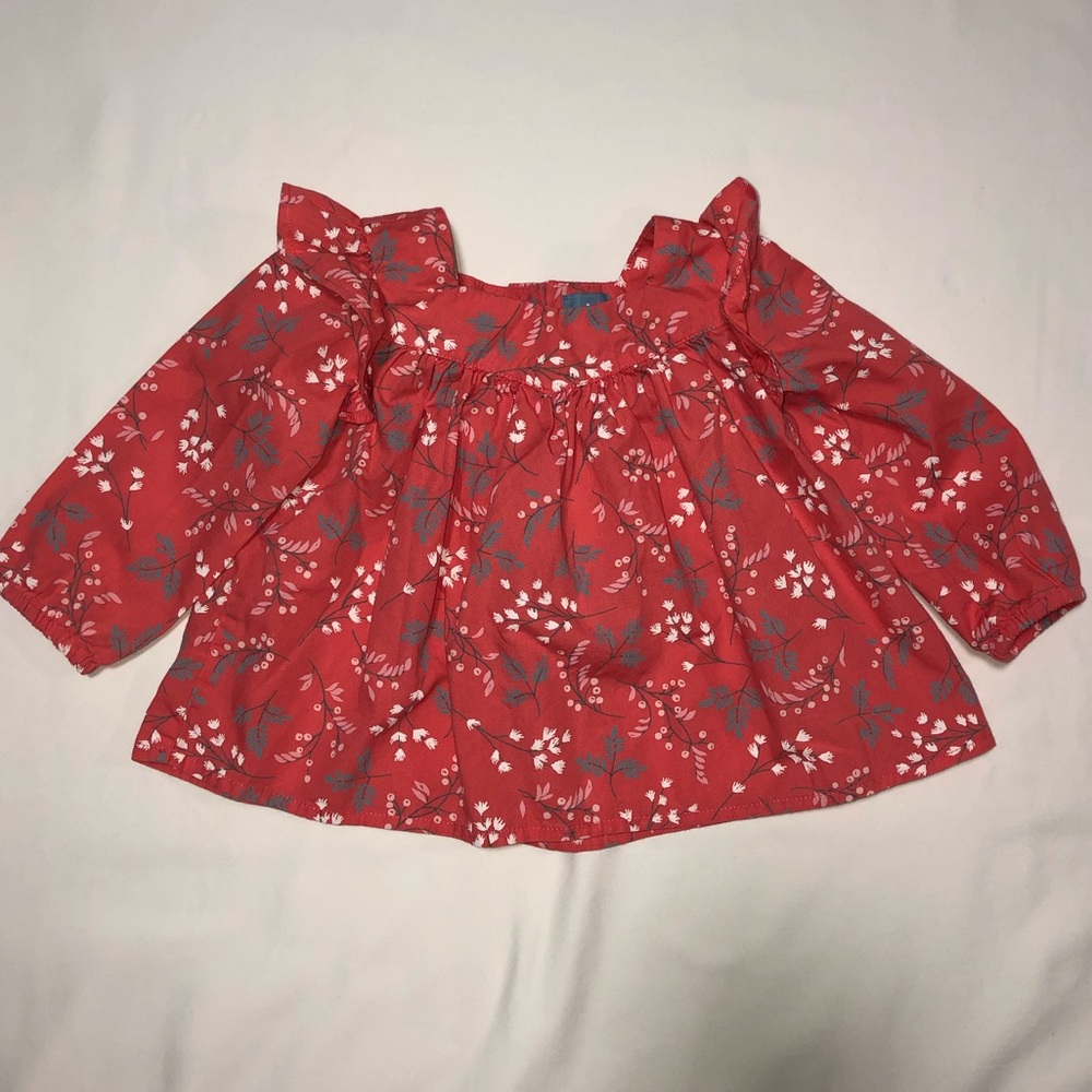 Baby Gap Factory Pink Top w/ Floral Patter…